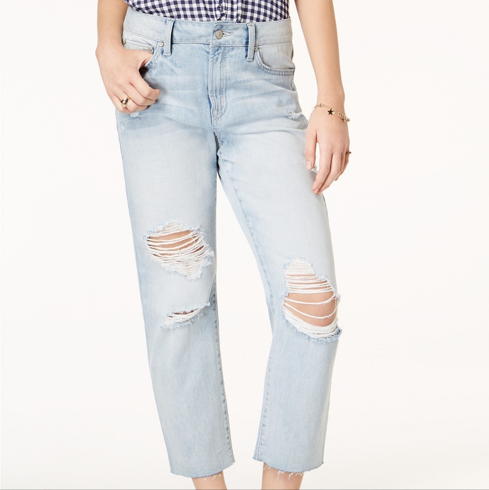 Rewash Juniors' Charlie High-Rise Straight-Leg Jeans, Blue